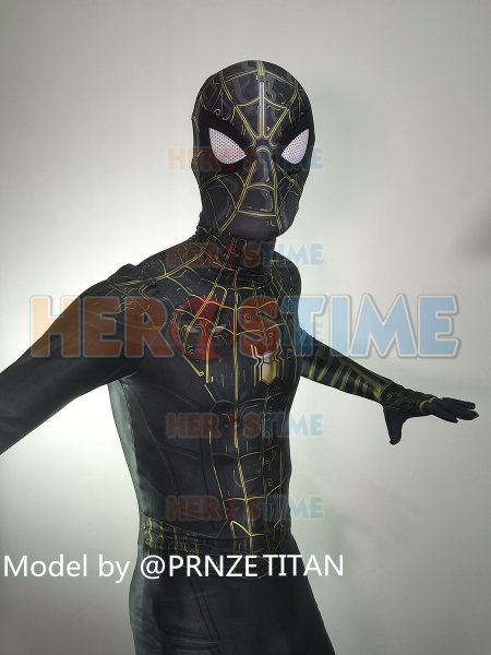 black spider suit no way home
